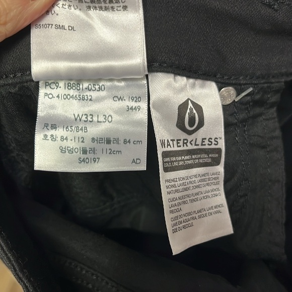 Levi’s 711 Skinny Jeans, Size 33, Black - Picture 6 of 6